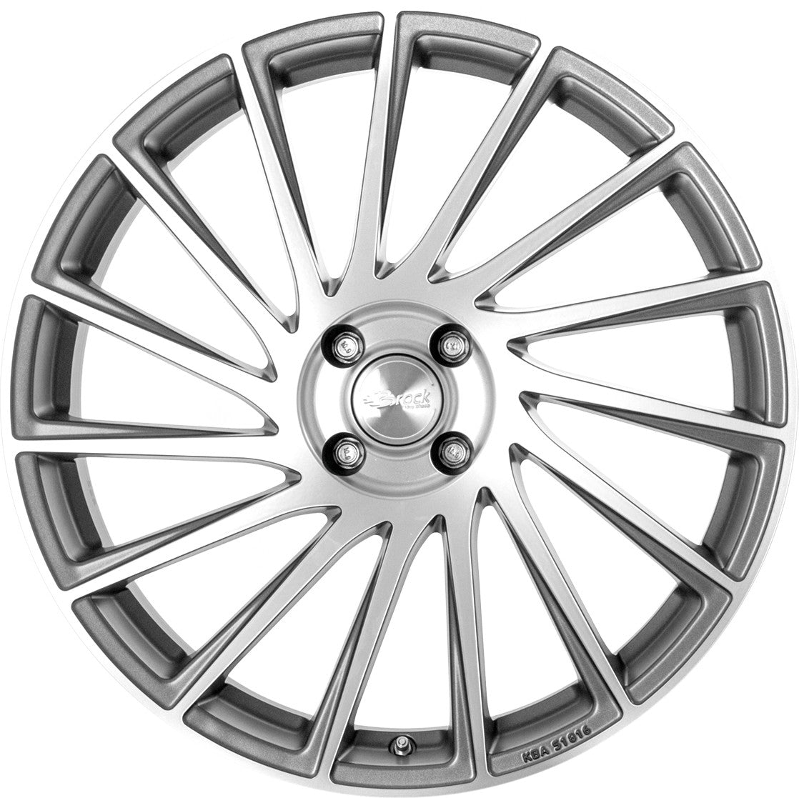 Brock B39 ferric grey voll-poliert 7x17 ET45 - LK5/108 ML63.4