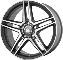 RC-Design RCD17 himalaya-grey front-poliert Alufelge 6.5x16 Zoll ET49 LK 5x112 ML66.6