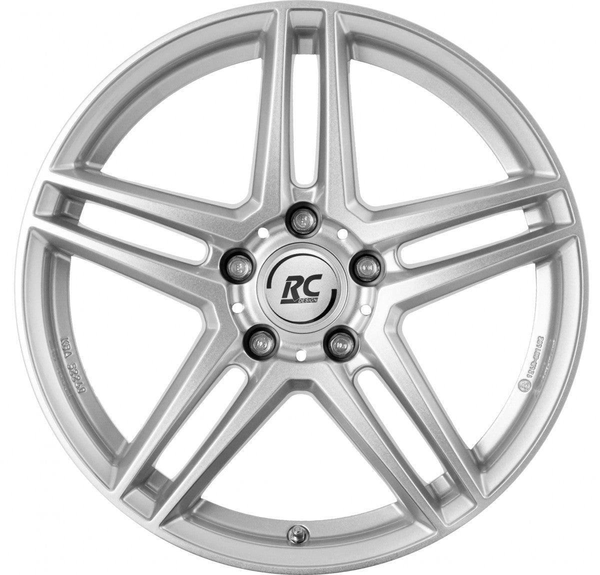 RC-Design RCD17 kristallsilber lackiert Alufelge 8x18 Zoll ET38 LK 5x112 ML66.6 – Bild 2