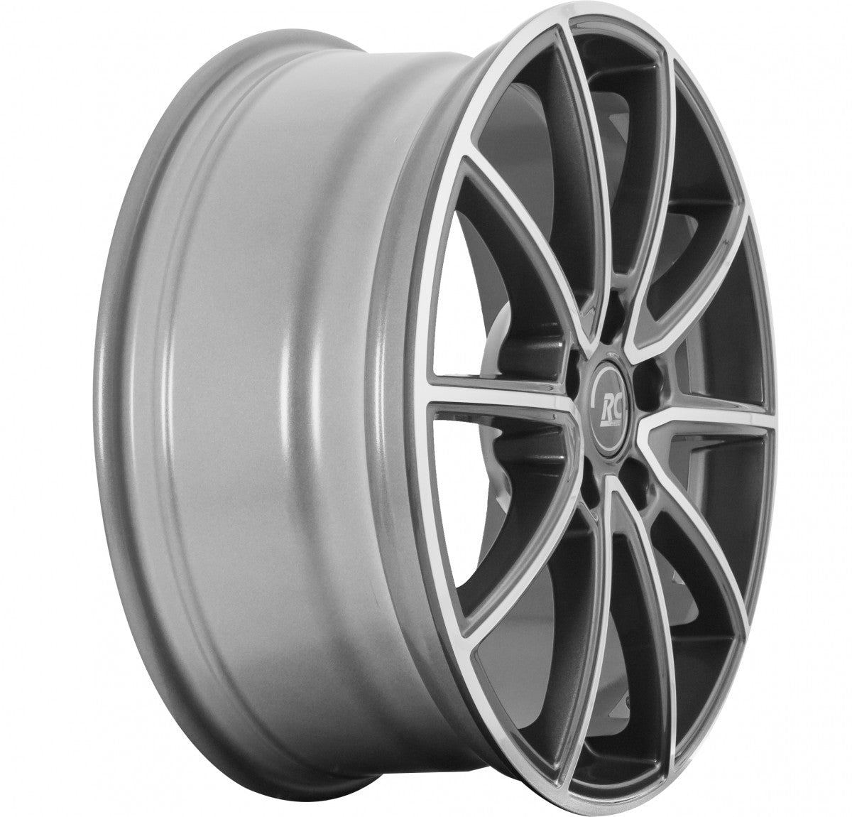 RC-Design RC32 himalaya-grey front-poliert Alufelge 7.5x18 Zoll ET41 LK 5x115 ML70.2 – Bild 3