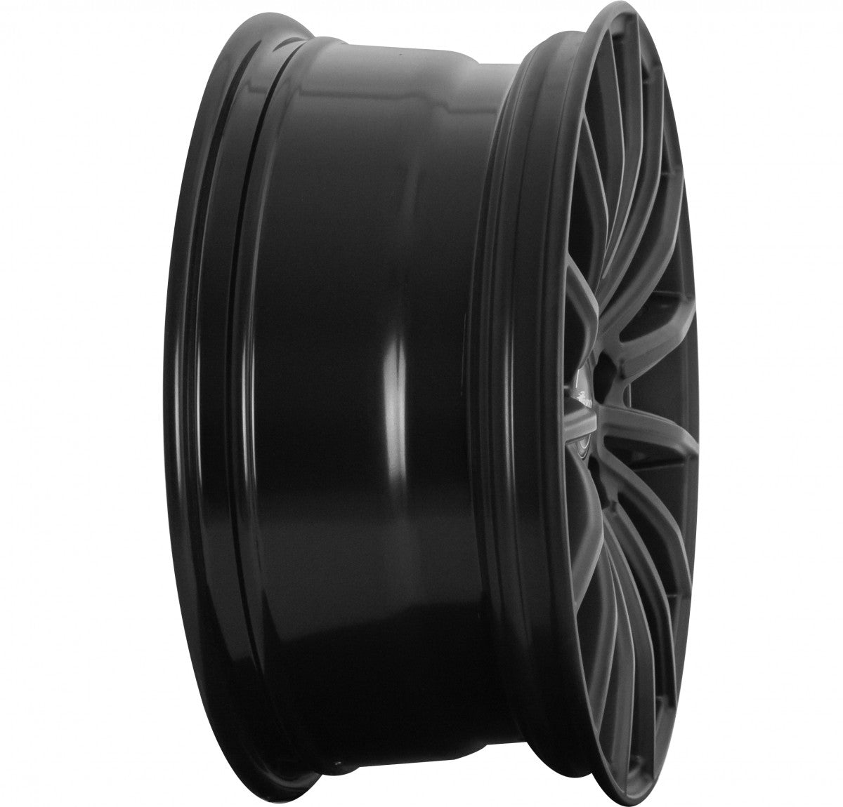 Brock B36 satin-black lackiert 8.5x19 ET44 - LK5/114.3 ML72.6