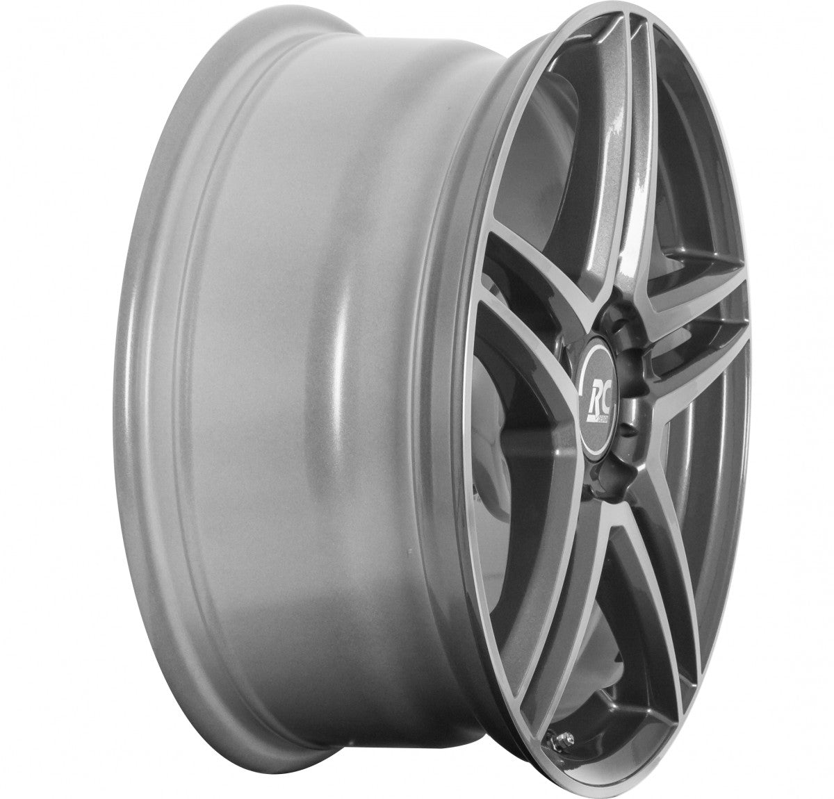RC-Design RCD17 himalaya-grey front-poliert Alufelge 6.5x17 Zoll ET44 LK 5x112 ML66.6 – Bild 3