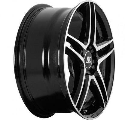 RC-Design RCD17 schwarz front-poliert Alufelge 6.5x17 Zoll ET49 LK 5x112 ML66.6 – Bild 3