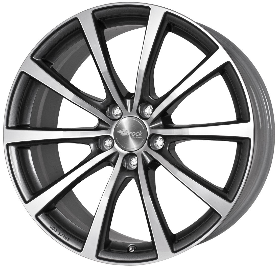 Brock B32 himalaya-grey front-poliert 7.5x19 ET33 - LK5/112 ML66.6