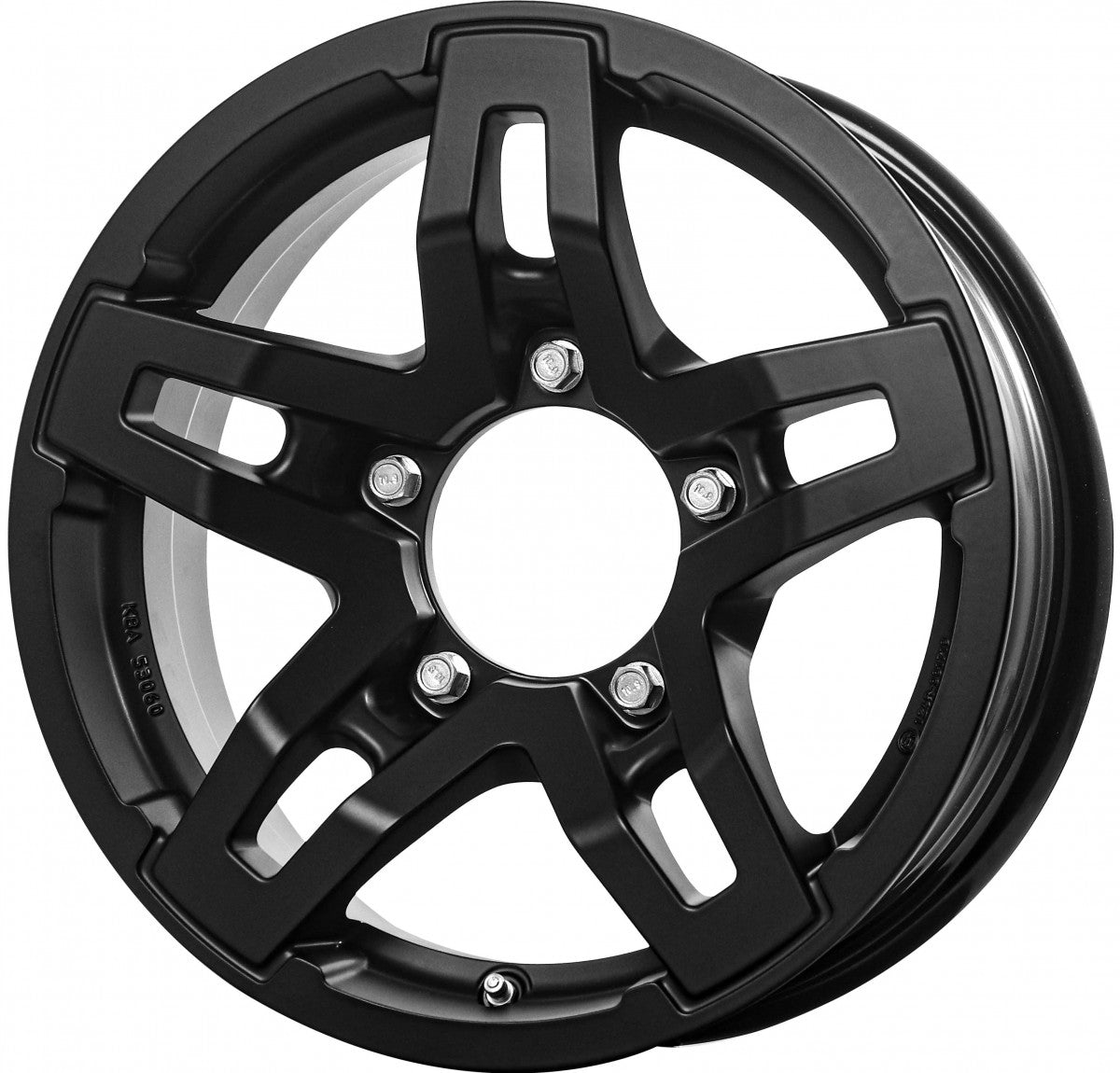RC-Design RC33X satin-black matt-lackiert Alufelge 5.5x15 Zoll ET5 LK 5x139.7 ML108.3