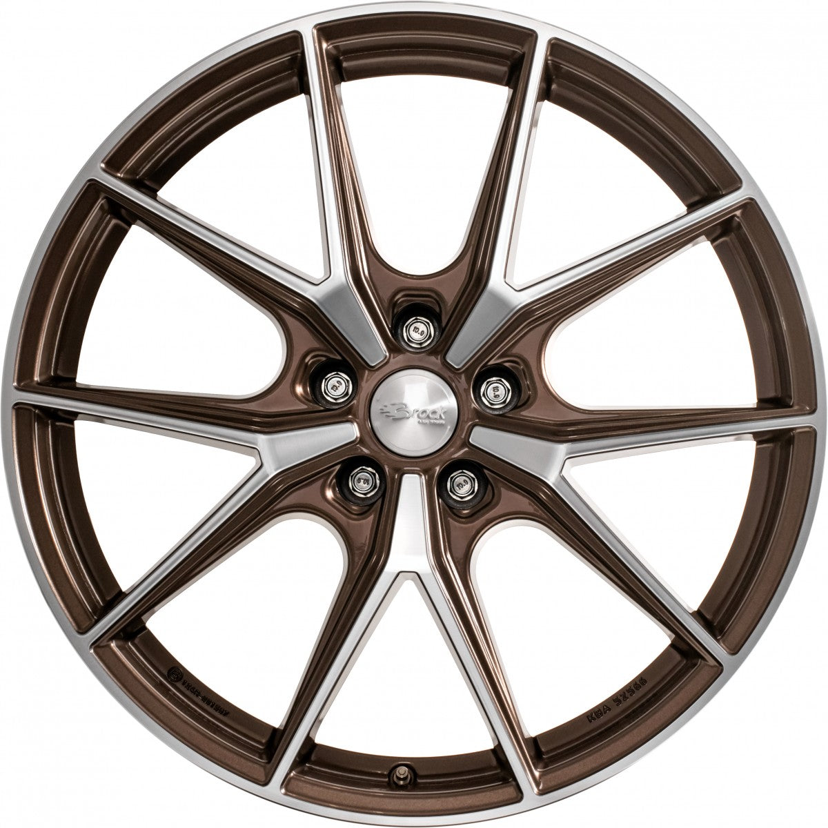 Brock B40 bronze-copper front-poliert 8x19 ET45 - LK5/108 ML63.4