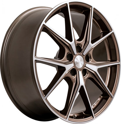 Brock B40 bronze-copper front-poliert 8x19 ET35 - LK5/114.3 ML72.6