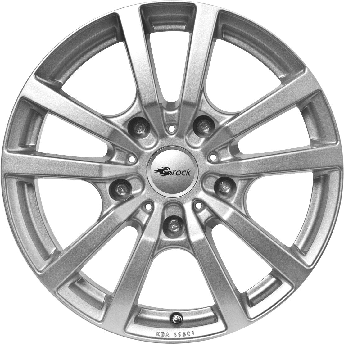 RC-Design RC25T kristallsilber lackiert Alufelge 6.5x16 Zoll ET52 LK 5x112 ML66.6 – Bild 2