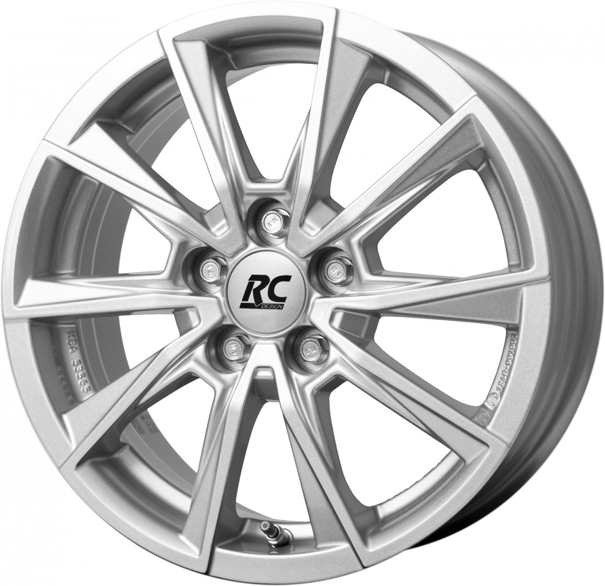 RC-Design TDG3 kristallsilber lackiert Alufelge 6x15 Zoll ET45 LK 5x100 ML54.1