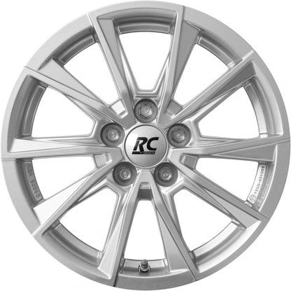 RC-Design TDG3 kristallsilber lackiert Alufelge 6x15 Zoll ET45 LK 5x100 ML54.1 – Bild 2