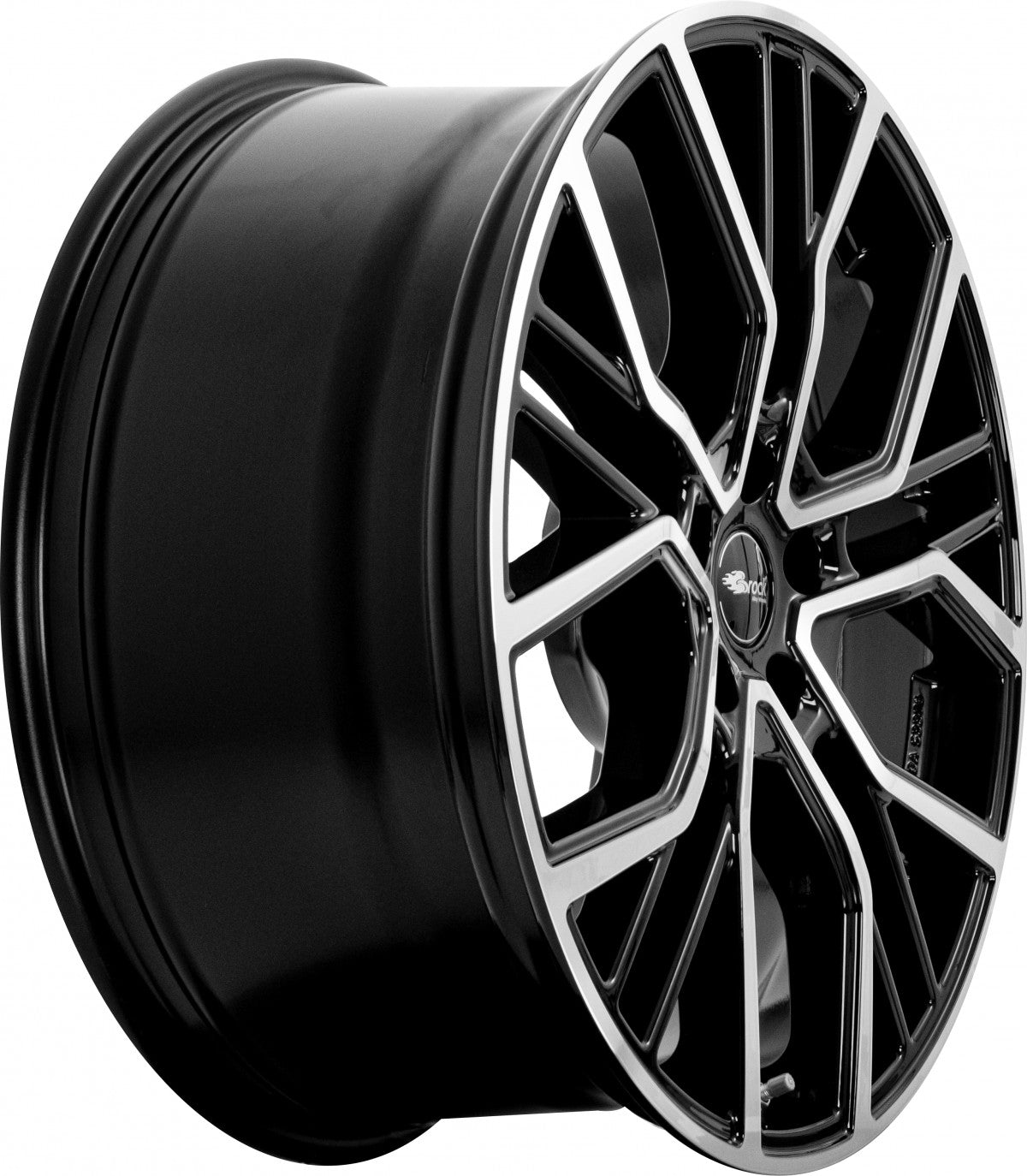 Brock B41 schwarz front-poliert 8.5x19 ET57 - LK5/112 ML66.6