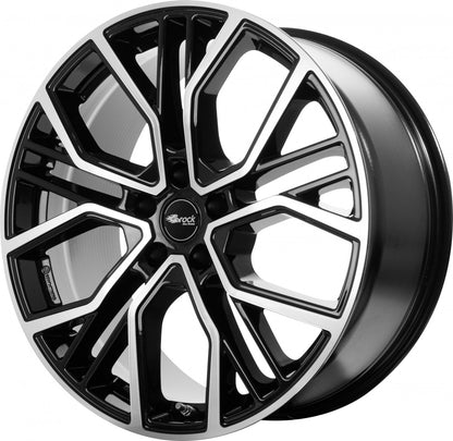 Brock B41 schwarz front-poliert 8.5x19 ET45 - LK5/120 ML65.1