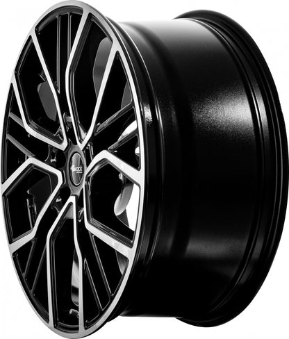 Brock B41 schwarz front-poliert 8.5x19 ET52 - LK5/130 ML84.1