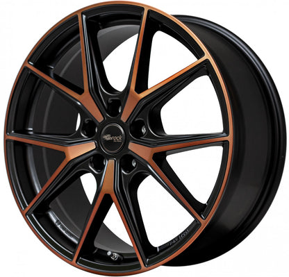 Brock B40 black-orange matt-lackiert 8x19 ET45 - LK5/112 ML57.1
