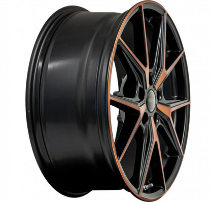 Brock B40 black-orange matt-lackiert 8x19 ET45 - LK5/112 ML57.1