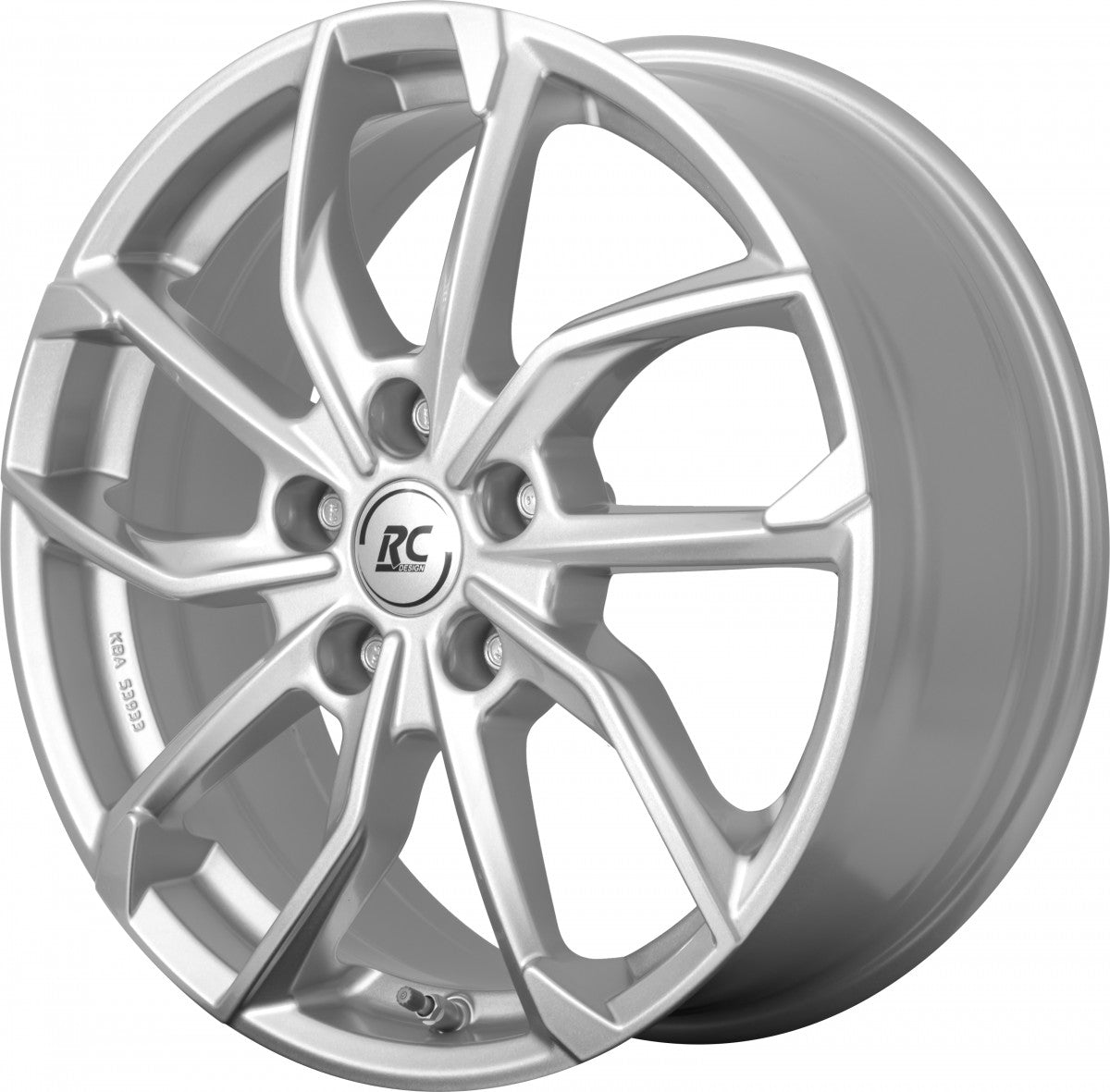 RC-Design RC34 kristallsilber Alufelge 6.5x17 Zoll ET44 LK 5x112 ML66.6 – Bild 3