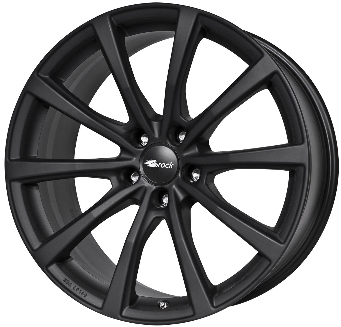 Brock B32 schwarz-matt lackiert 9.5x19 ET45 - LK5/114.3 ML64.1