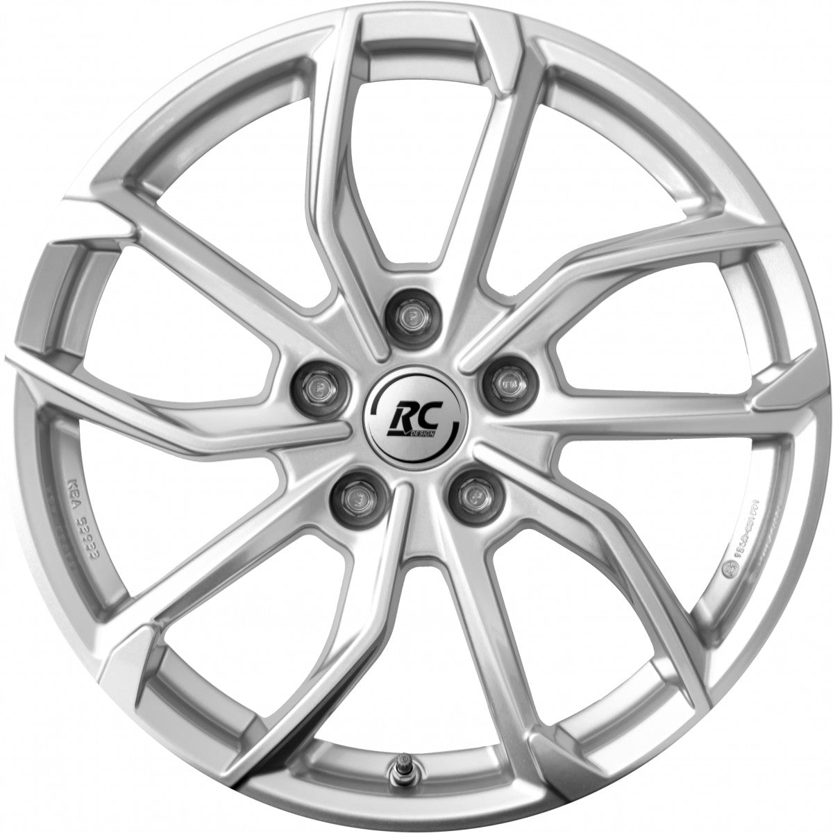 RC-Design RC34 kristallsilber Alufelge 6.5x16 Zoll ET45 LK 5x108 ML63.4 – Bild 2