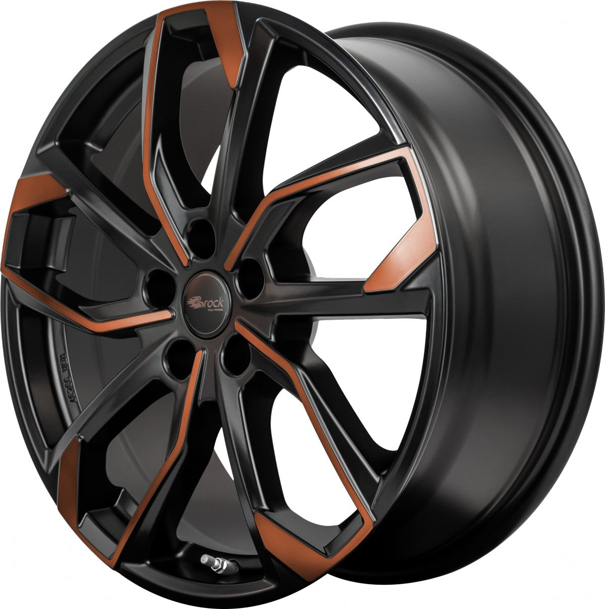 RC-Design RC34 black orange matt Alufelge 8x19 Zoll ET45 LK 5x112 ML57.1 – Bild 4