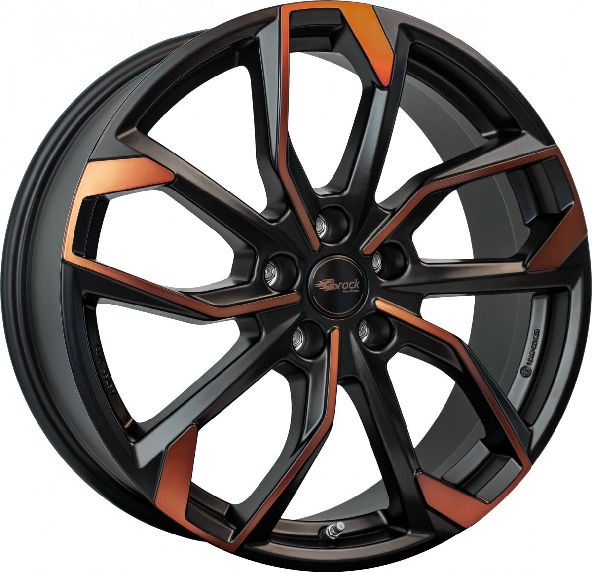 RC-Design RC34 black orange matt Alufelge 8x19 Zoll ET45 LK 5x112 ML57.1 – Bild 7