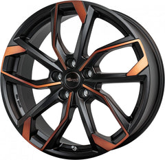 RC-Design RC34 black orange matt Alufelge 8x18 Zoll ET40 LK 5x112 ML57.1