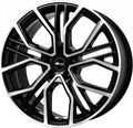 Brock B41 schwarz front-poliert Alufelge 10.5x22 Zoll ET35 LK 5x130 ML84.1