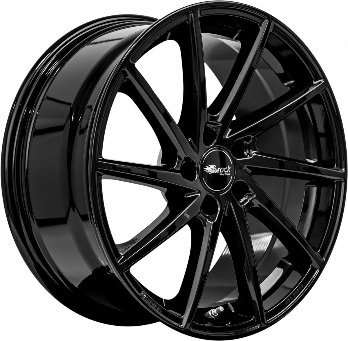 Brock B37 schwarz lackiert 8x18 ET35 - LK5/112 ML66.6