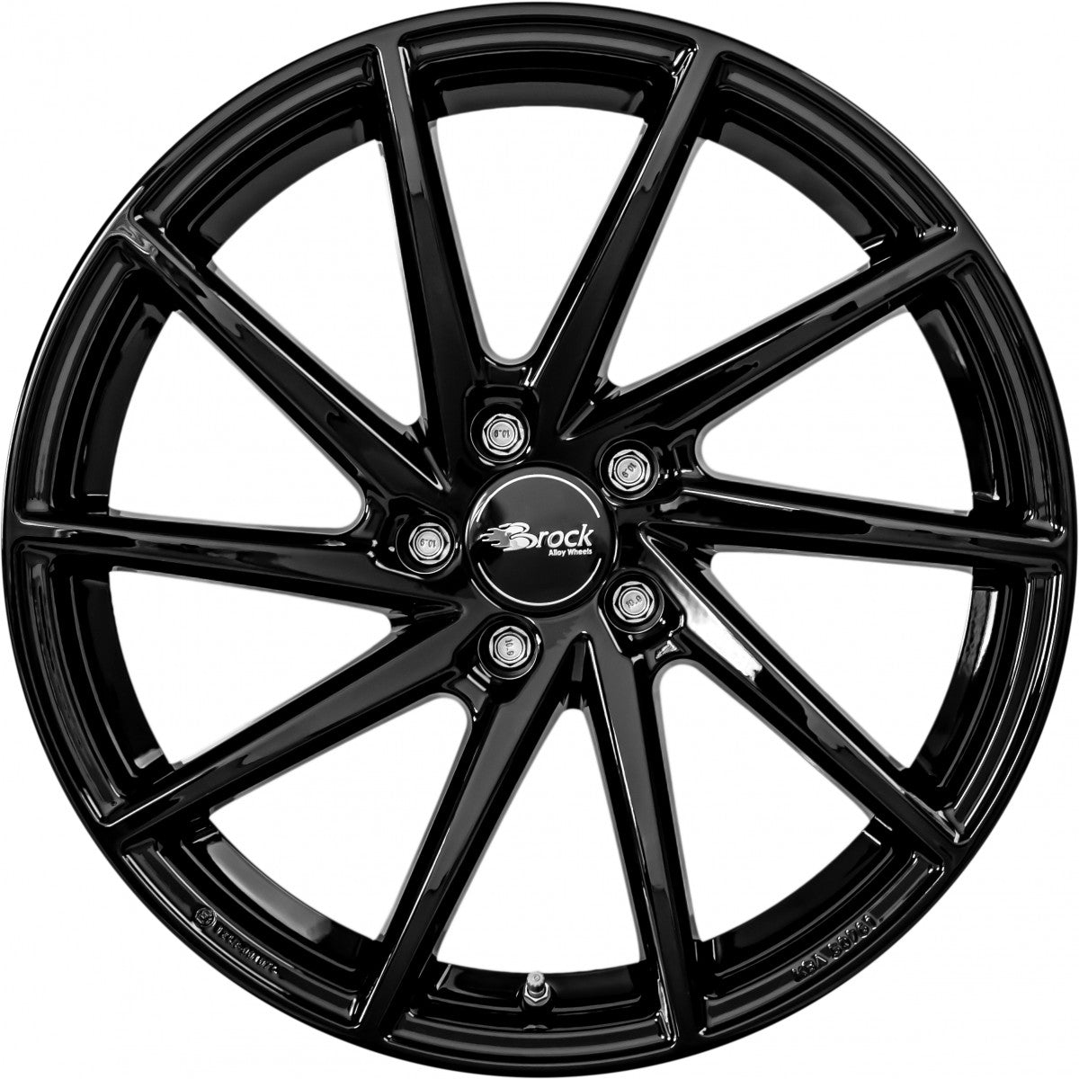 Brock B37 schwarz lackiert 8x18 ET45 - LK5/112 ML66.6