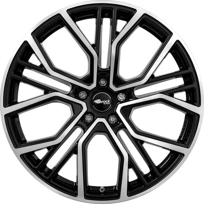 Brock B41 schwarz front-poliert 9.5x21 ET40 - LK5/114.3 ML64.2