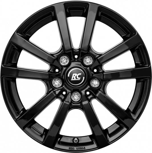 RC-Design RC25T schwarz lackiert Alufelge 6.5x16 Zoll ET60 LK 5x160 ML65.1 – Bild 2