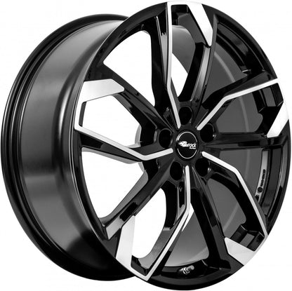 RC-Design RC34 schwarz front-poliert Alufelge 7.5x17 Zoll ET44 LK 5x108 ML65.1 – Bild 6