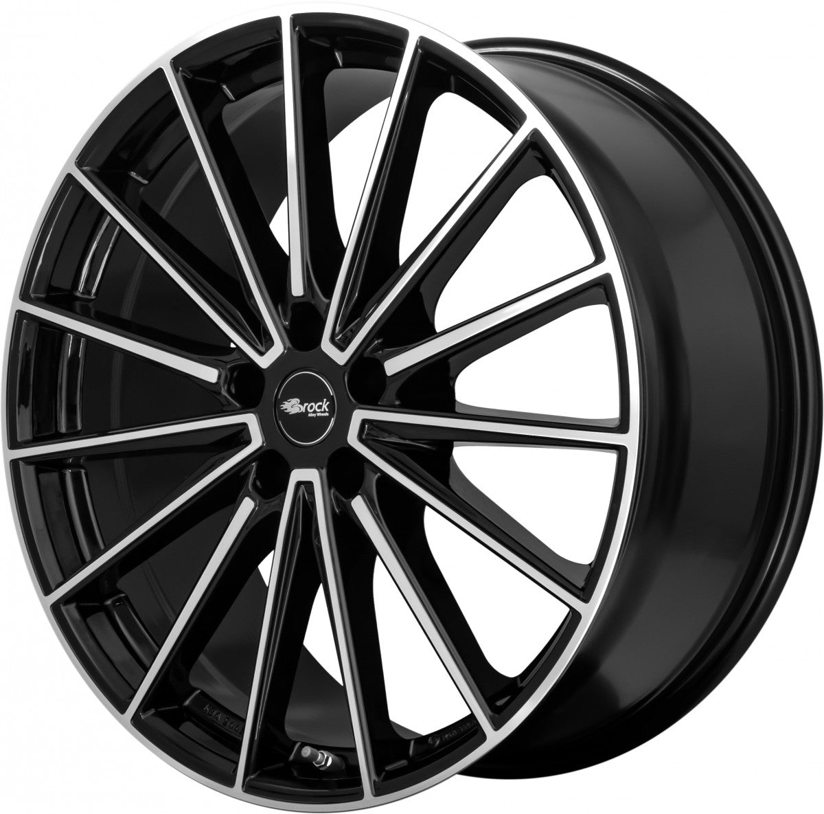 Brock B43 schwarz glanz front-poliert 8.5x19 ET38 - LK5/112 ML57.1