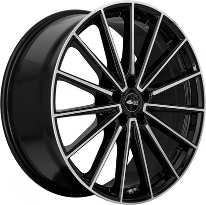 Brock B43 schwarz glanz front-poliert 8.5x19 ET38 - LK5/112 ML57.1