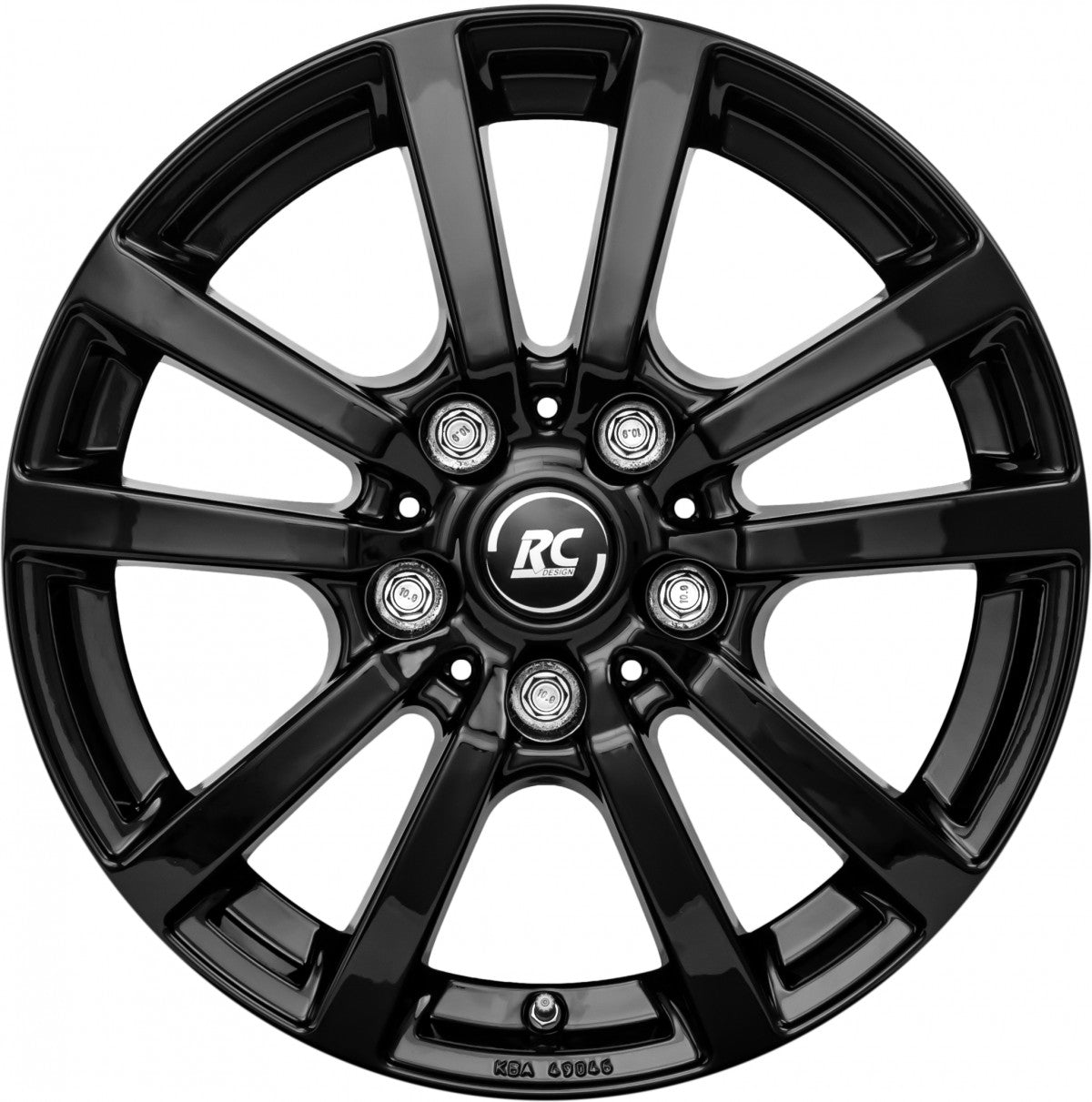 RC-Design RC25T schwarz lackiert Alufelge 7.5x18 Zoll ET50 LK 5x160 ML65.1 – Bild 2
