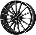 Brock B43 schwarz glanz front-poliert Alufelge 9x20 Zoll ET20 LK 5x112 ML66.6