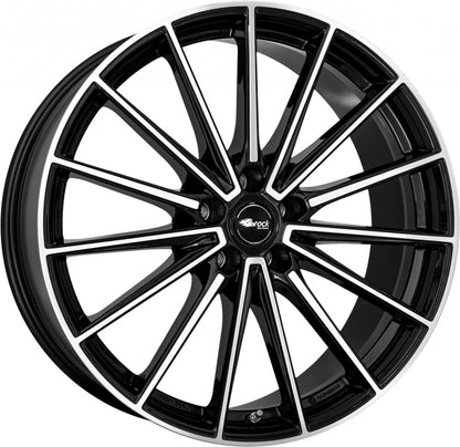 Brock B43 schwarz glanz front-poliert Alufelge 9x20 Zoll ET20 LK 5x112 ML66.6 – Bild 6