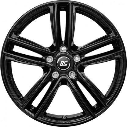 RC-Design RC27 schwarz lackiert Alufelge 6.5x17 Zoll ET39 LK 5x100 ML57.1 – Bild 2
