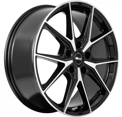 Brock B40 schwarz front-poliert 8x19 ET32.5 - LK5/112 ML66.6