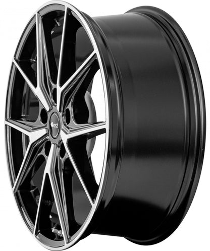 Brock B40 schwarz front-poliert 9x19 ET30 - LK5/112 ML66.6