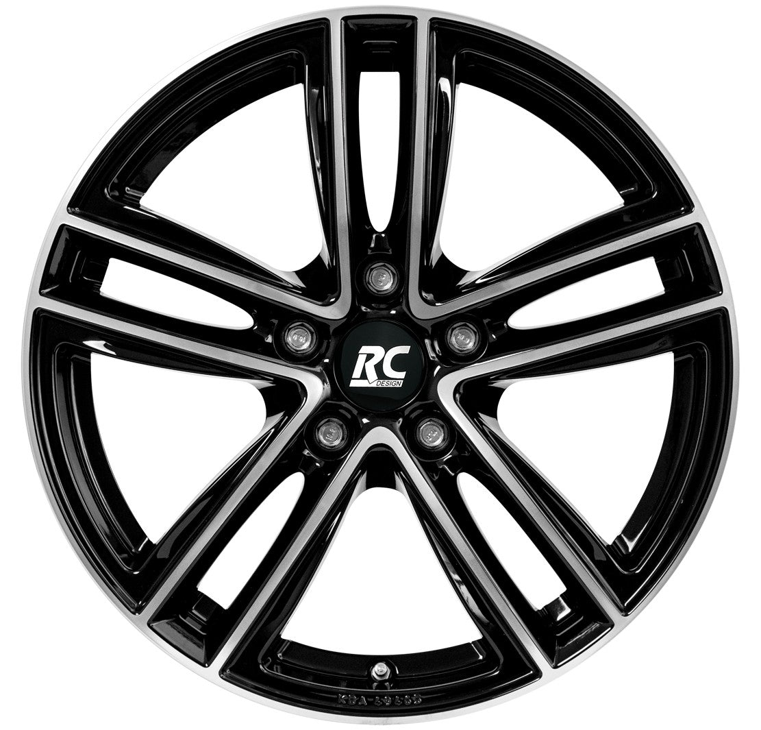 RC-Design RC27 schwarz front-poliert Alufelge 7x18 Zoll ET50 LK 5x108 ML63.4 – Bild 2