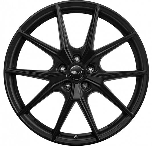 Brock B40 satin-black lackiert 9.5x19 ET52 - LK5/112 ML66.6