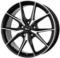 Brock B40 schwarz front-poliert Alufelge 9.5x19 Zoll ET45 LK 5x114.3 ML64.1