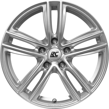 RC-Design RC27 kristallsilber lackiert Alufelge 6.5x17 Zoll ET47 LK 5x114.3 ML66.6 – Bild 2
