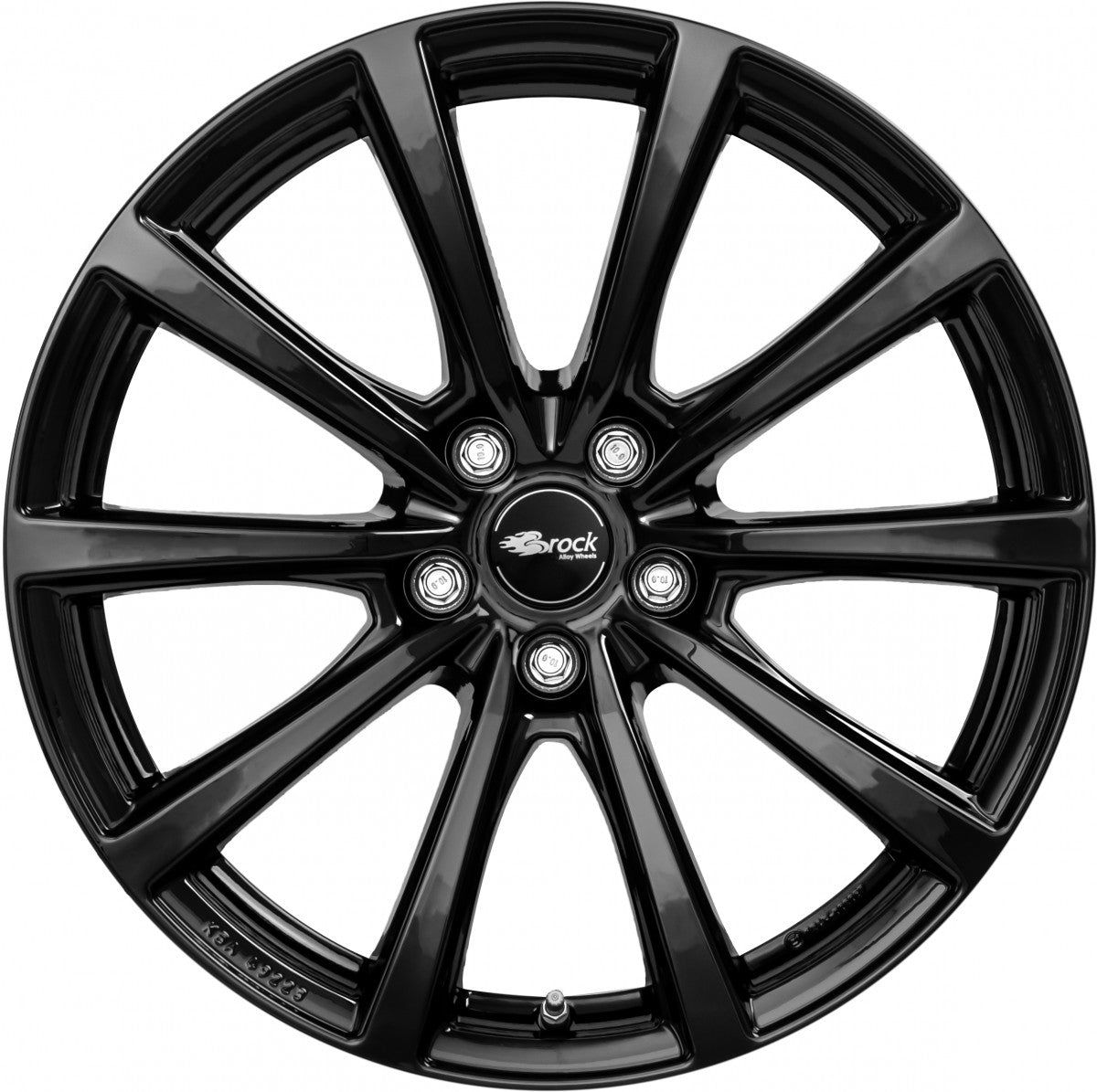Brock B32 schwarz lackiert 8.5x18 ET38 - LK5/114.3 ML64.2