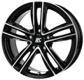 RC-Design RC27 schwarz front-poliert Alufelge 8x18 Zoll ET51 LK 5x112 ML57.1