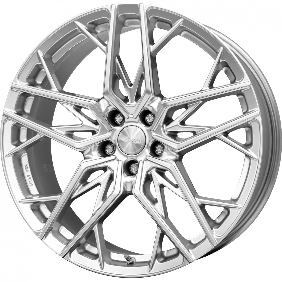 Brock B44 hyper-silber lackiert 8.5x19 ET30 - LK5/114.3 ML72.6