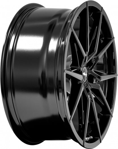 Brock B42 schwarz lackiert 8x18 ET35 - LK5/100 ML63.4