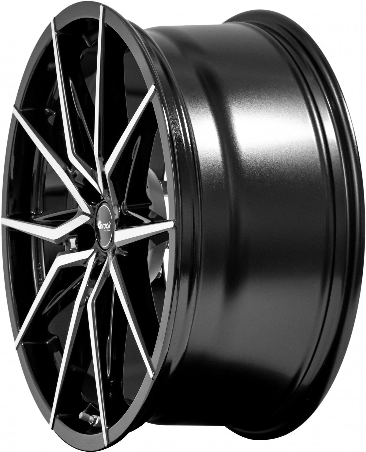 Brock B42 schwarz front-poliert 8x18 ET35 - LK5/100 ML63.4
