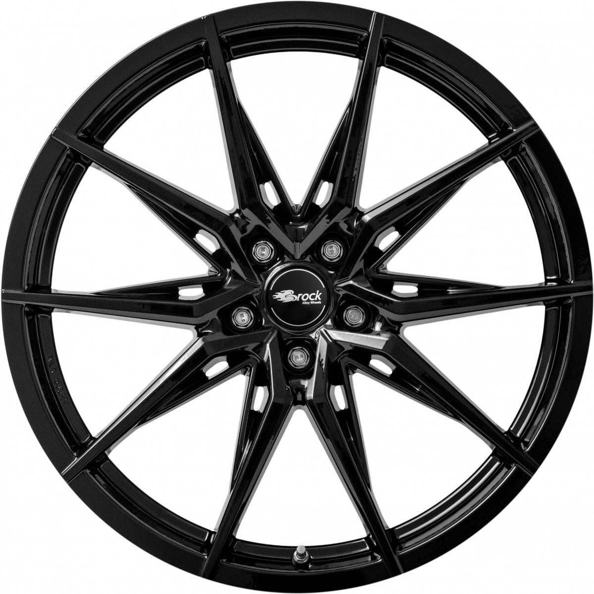 Brock B42 schwarz lackiert 8x18 ET42 - LK5/108 ML72.6