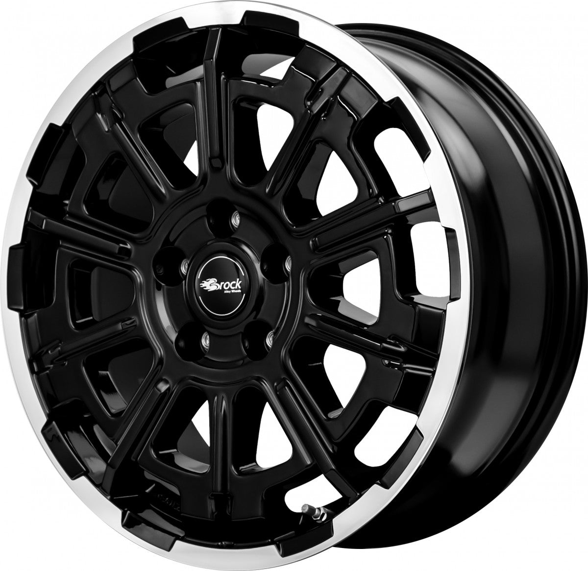 Brock B45 schwarz front-poliert 7x17 ET62 - LK5/130 ML78.1